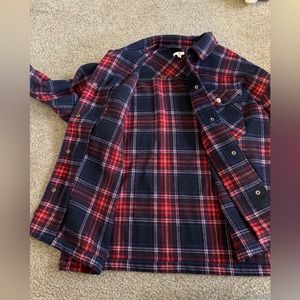 Plad shacket (shirt-jacket)